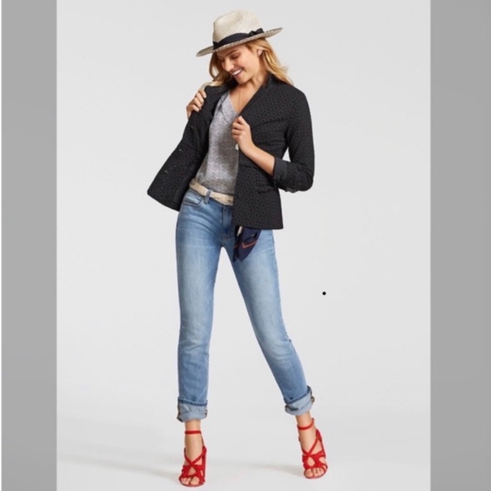 🖤 Cabi #5293 Boho Flamenco lace eyelet jacket 4